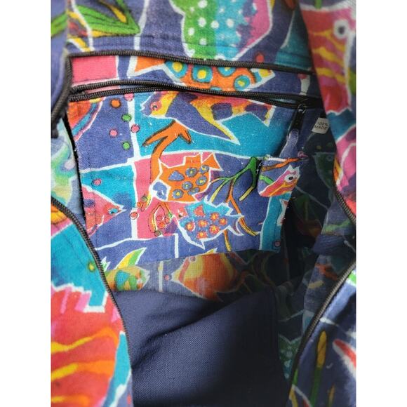 St. Thomas Virgin Islands Tropical Fish Purse Tote Bag Summer Print - Picture 10 of 16